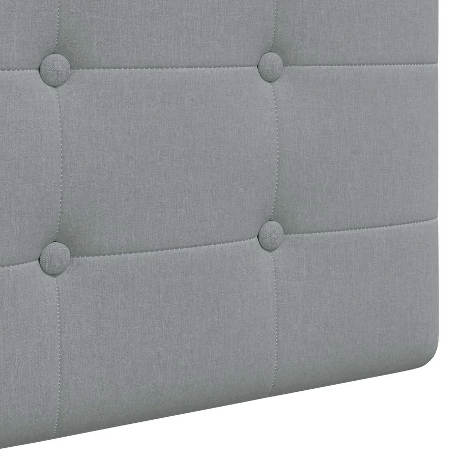 Tête de lit suspendue Avec lumière LED Gris clair Tissu - 9