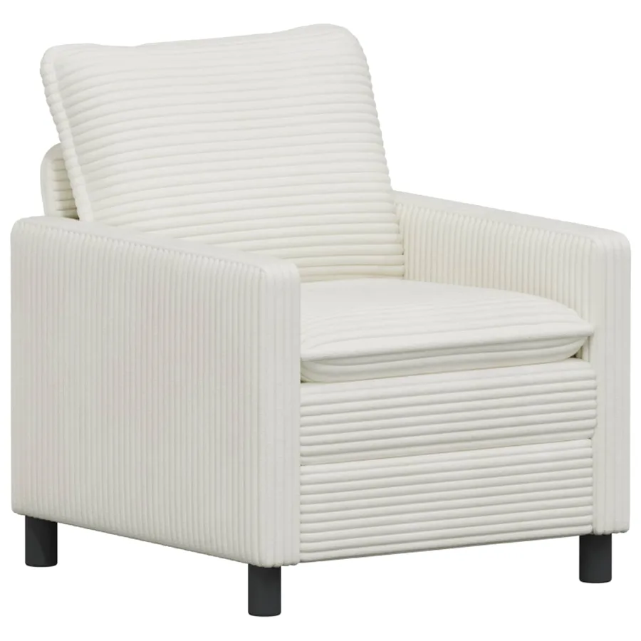 Ensemble de Canapés 2 pcs Crème Polyester - 3