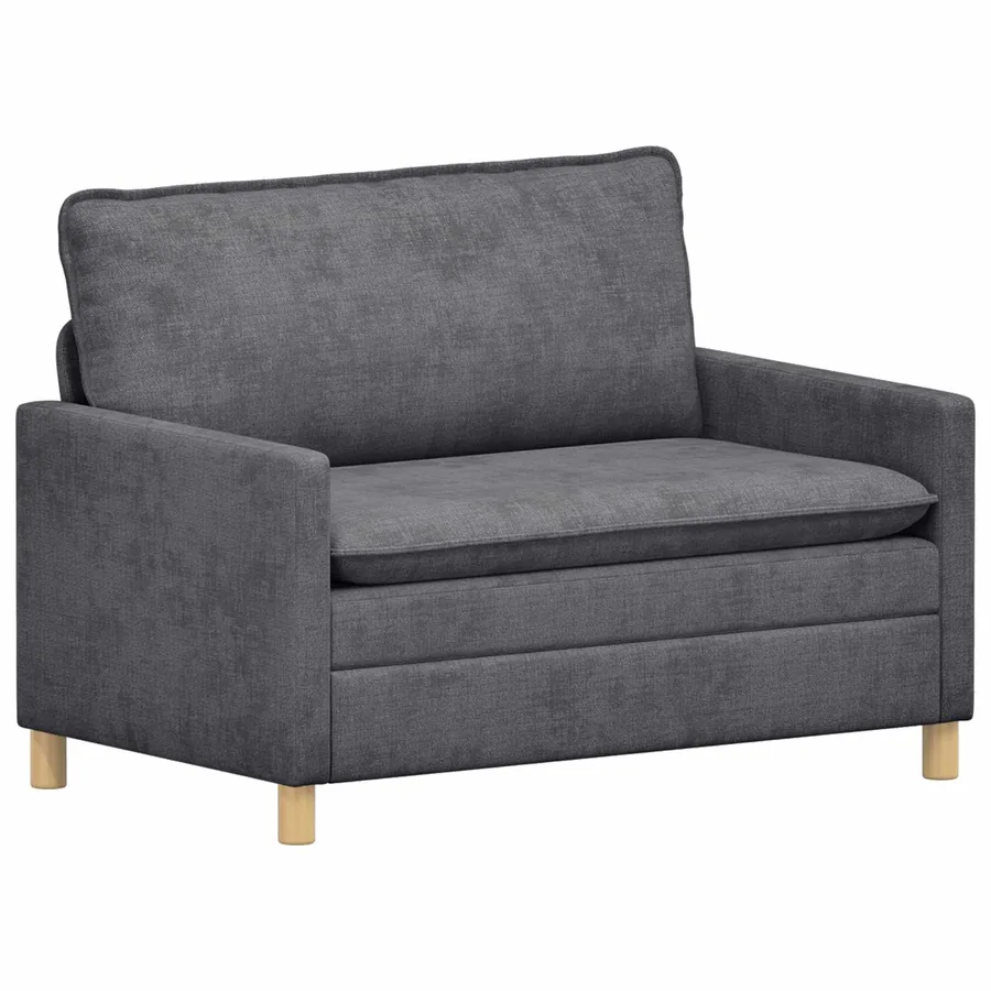 Canapé Gris foncé 126 x 81 x 87,5 cm Polyester - 2
