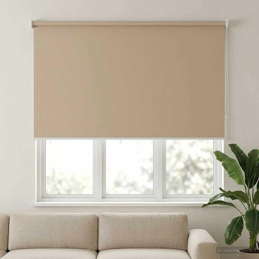 Store roulant extérieur protection UV Beige Polyester - 3