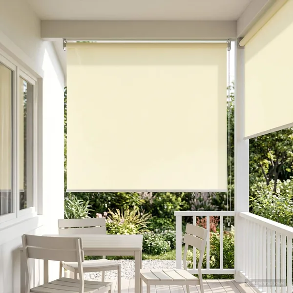 Store roulant extérieur protection UV Crème Polyester