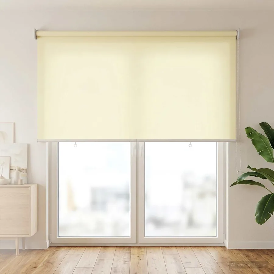 Store roulant extérieur protection UV Crème Polyester - 3