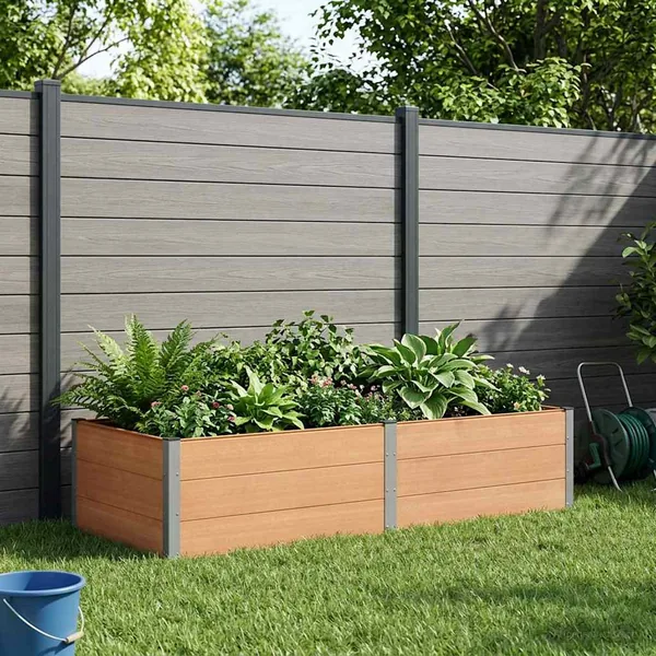 Jardinière surélevée Marron 250 x 100 x 54 cm