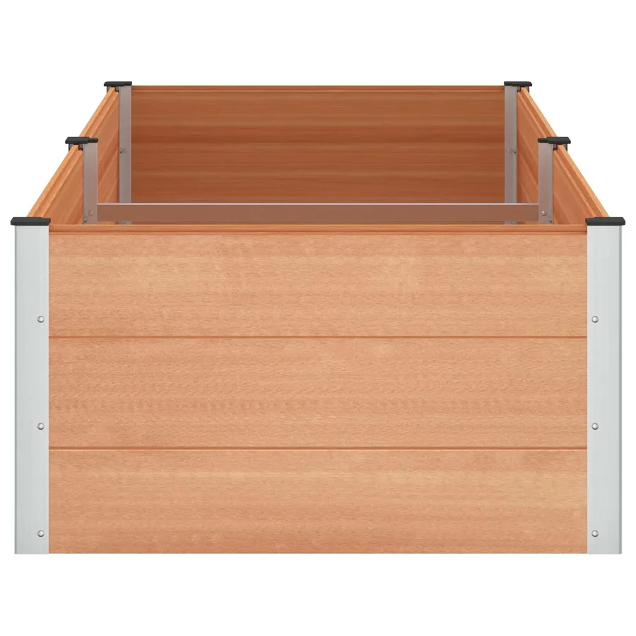 Jardinière surélevée Marron 250 x 100 x 54 cm - 4