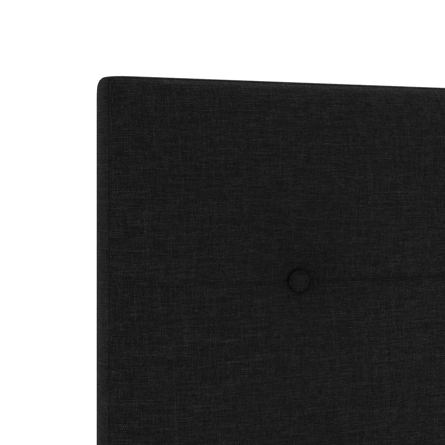 Lit boxspring avec matelas Noir 160 x 200 cm Tissu - 8