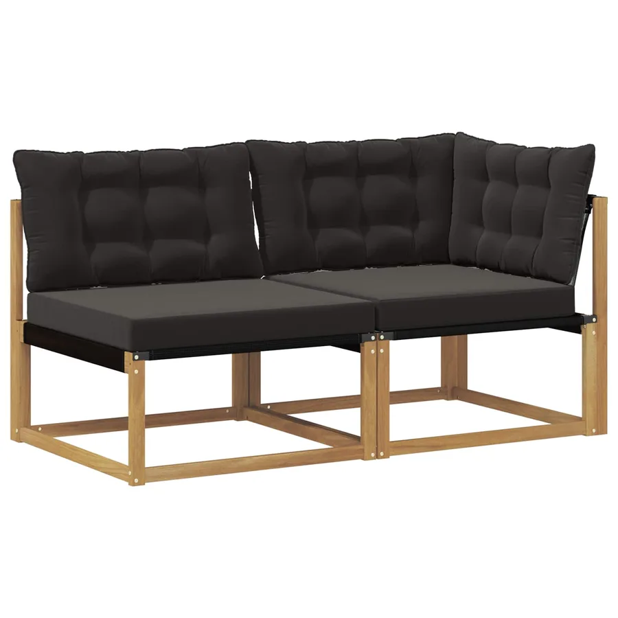 Unité de canapé sectionnel Blanc 162,5 x 83 x 73 cm - 2