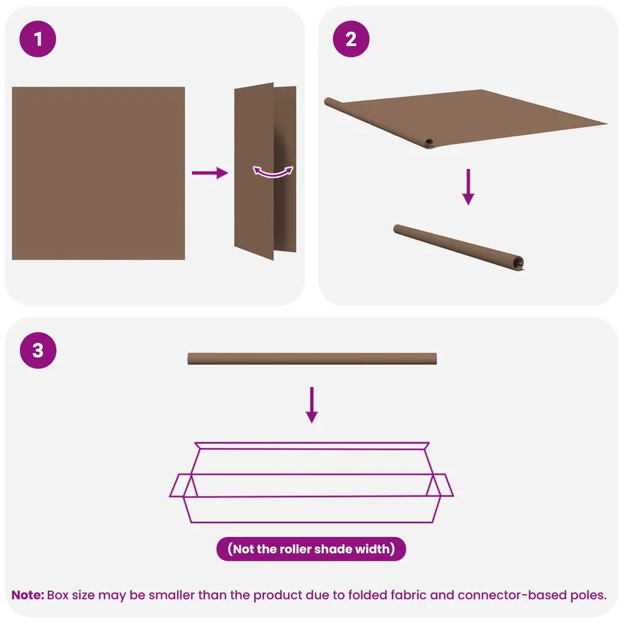 Store roulant extérieur protection UV Taupe Polyester - 15