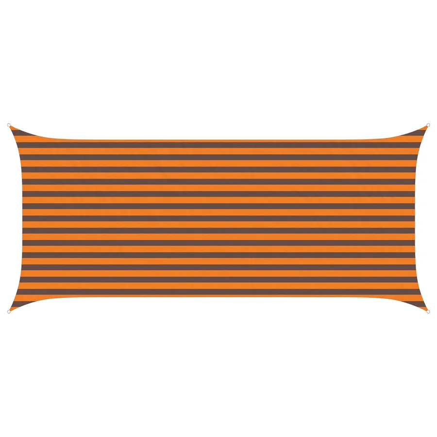 Voile d'ombre Orange et marron 4,5 x 2 m 100 % polyester Oxford - 2