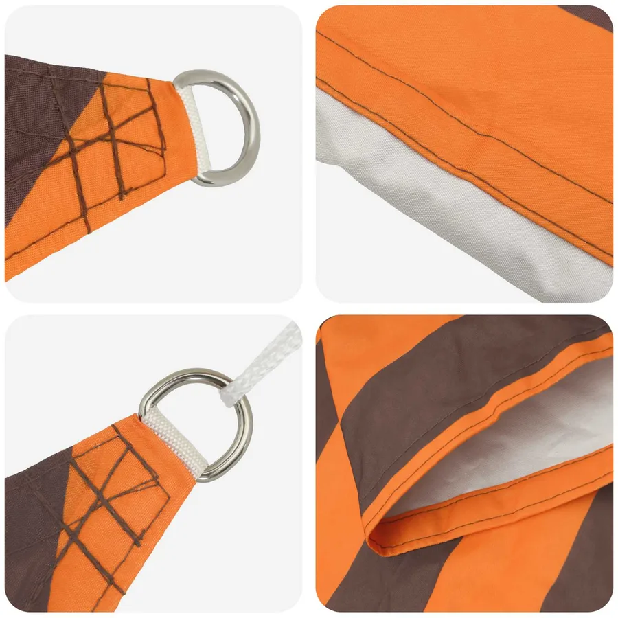 Voile d'ombre Orange et marron 4,5 x 2 m 100 % polyester Oxford - 4
