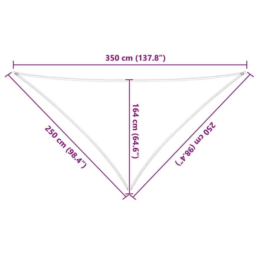 Voile d'ombre Bleu et Blanc 2,5 x 2,5 x 3,5 m - 10