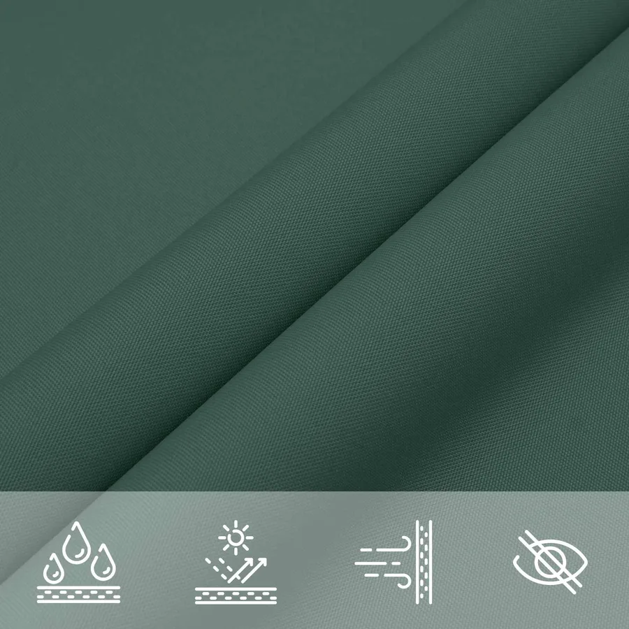 Voile d'ombre Vert foncé 6 x 2,5 m 100 % polyester Oxford - 6