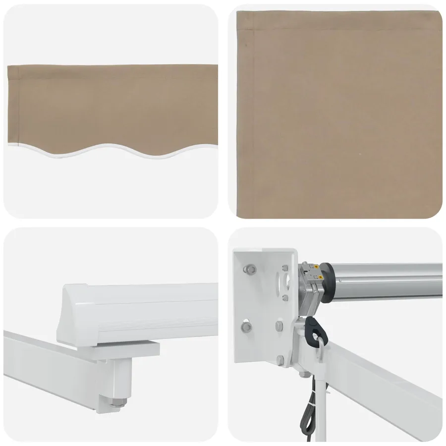 Auvent rétractable électrique Beige 3,5 x 2 m - 9
