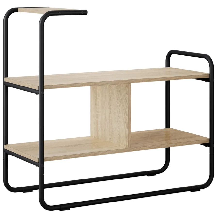 Table console Chêne Sonoma 80 x 35 x 75 cm Bois d'ingénierie - 2