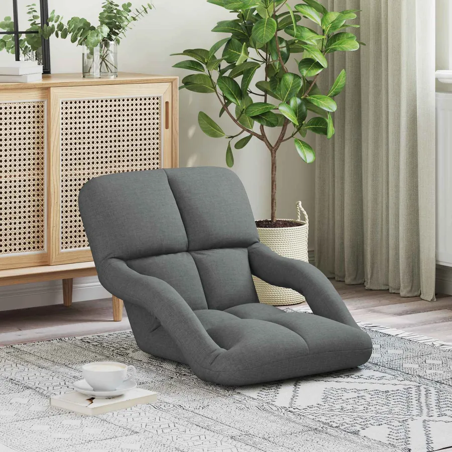 Chaise de sol réglable avec accoudoir