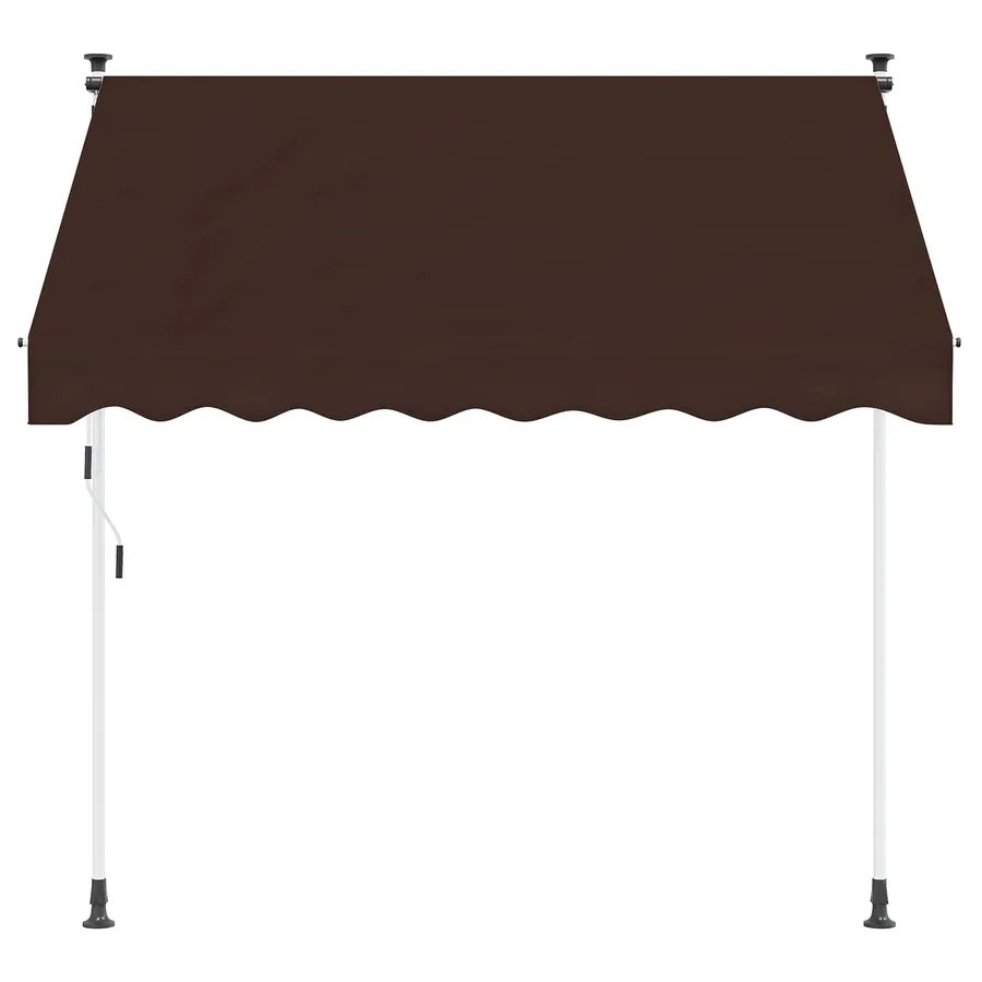 Auvent rétractable manuel Marron 300 cm - 3