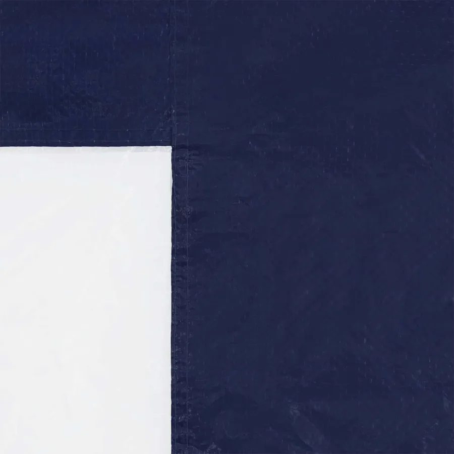 Mur de tente de fête 2 pcs 200 x 195 cm Bleu PE et acier - 4