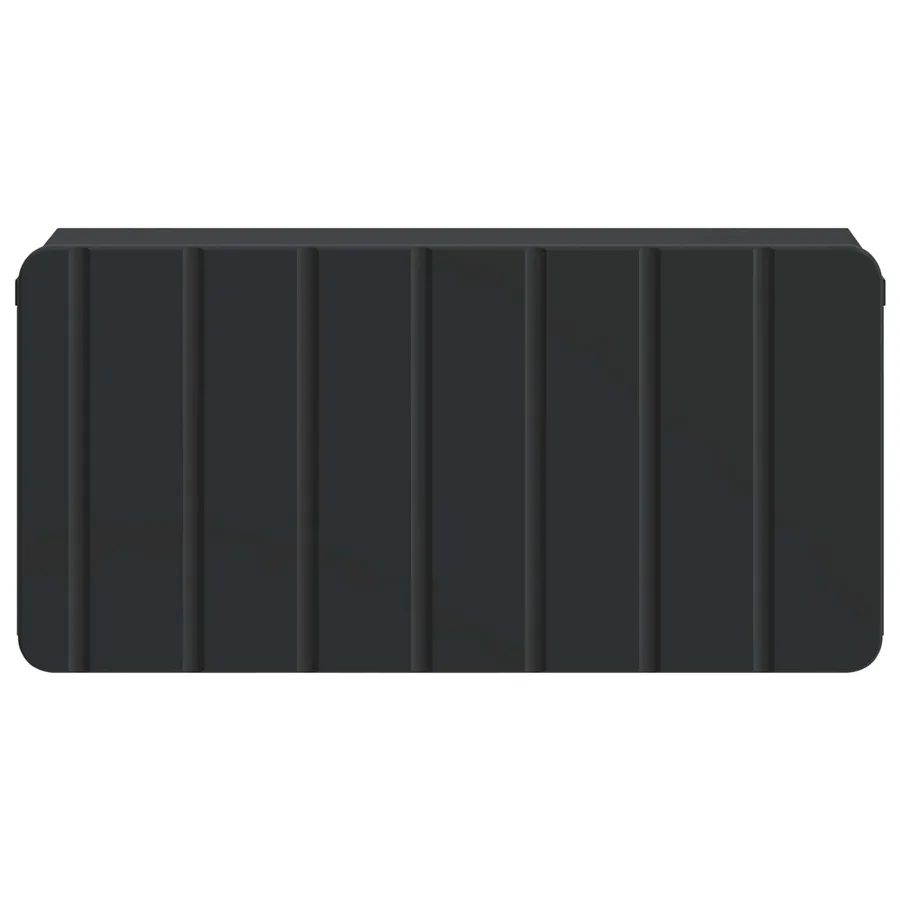 Cabinet de chevet mural avec tiroir Noir 49 x 34,5 x 24 cm - 5