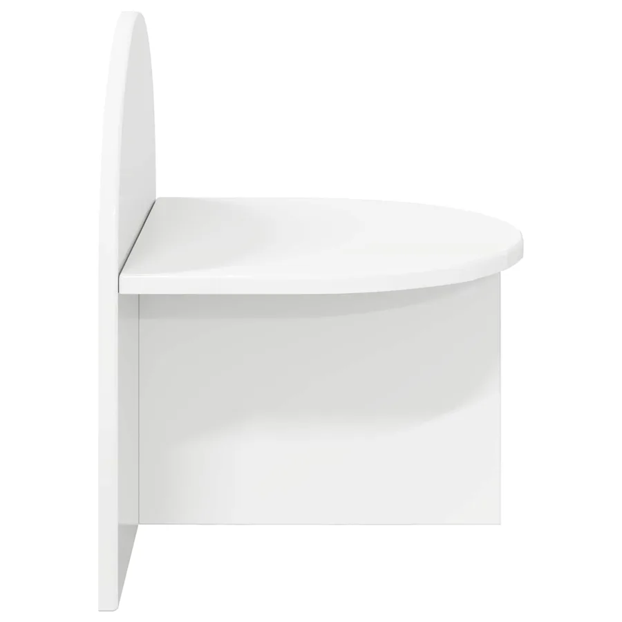 Table de chevet Blanc brillant 40 x 35,5 x 45,5 cm - 5