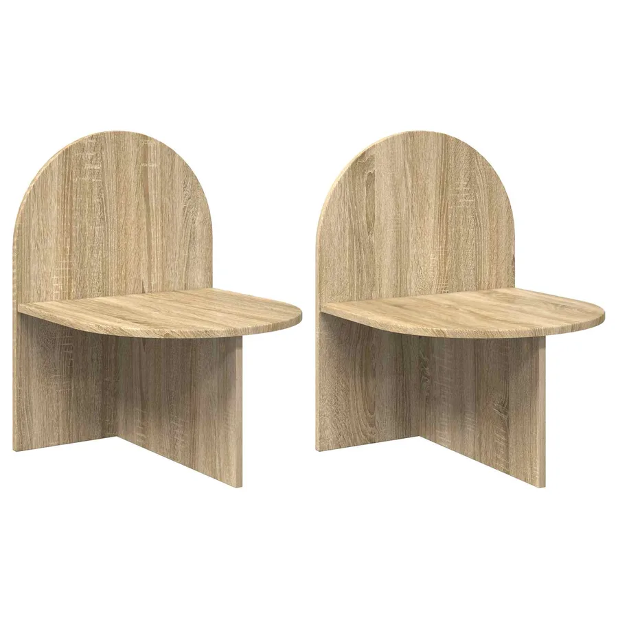 Table de chevet 2 pcs Chêne Sonoma 48 x 49 x 65 cm - 2