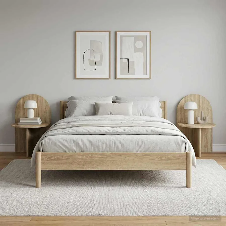 Table de chevet 2 pcs Chêne Sonoma 48 x 49 x 65 cm - 4