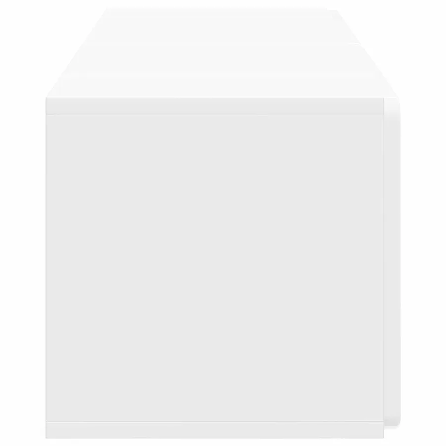 Meuble TV mural 78,5 x 31 x 30 cm Blanc brillant - 7