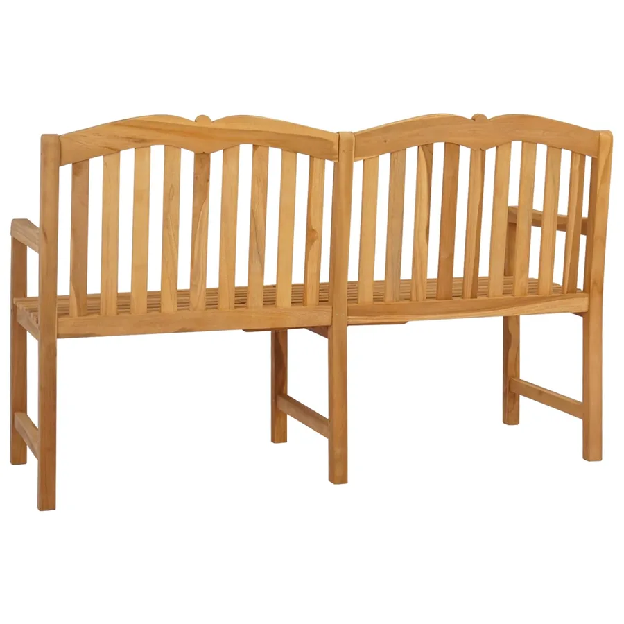 Banc en Bois Sculpté en Rose 155 x 60 x 94 cm Naturel - 6