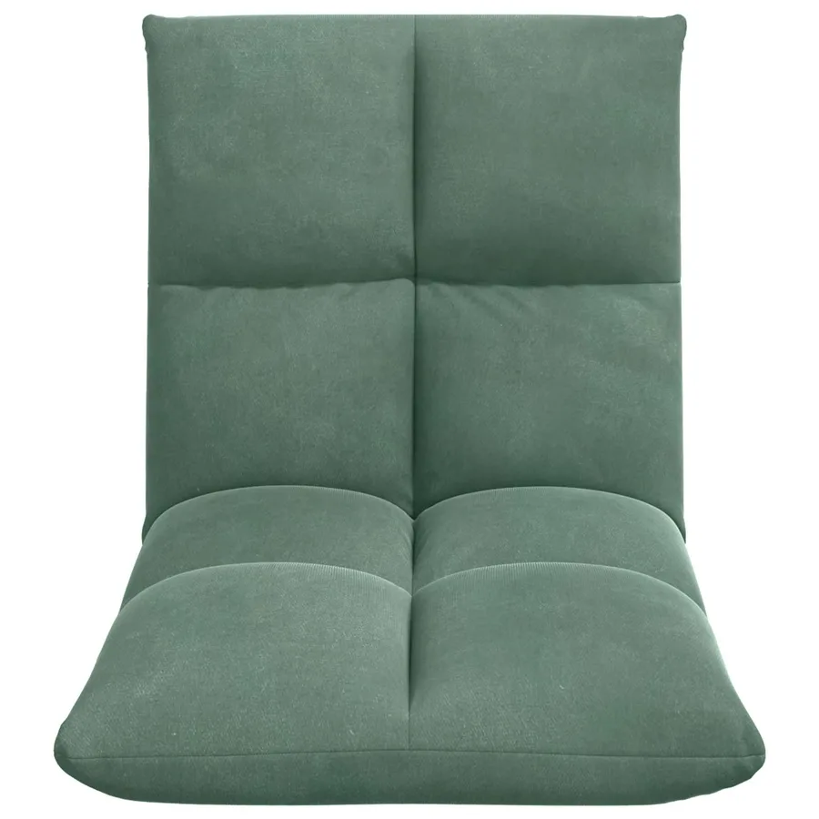 Fauteuil de sol ajustable Vert Mer Velours - 4