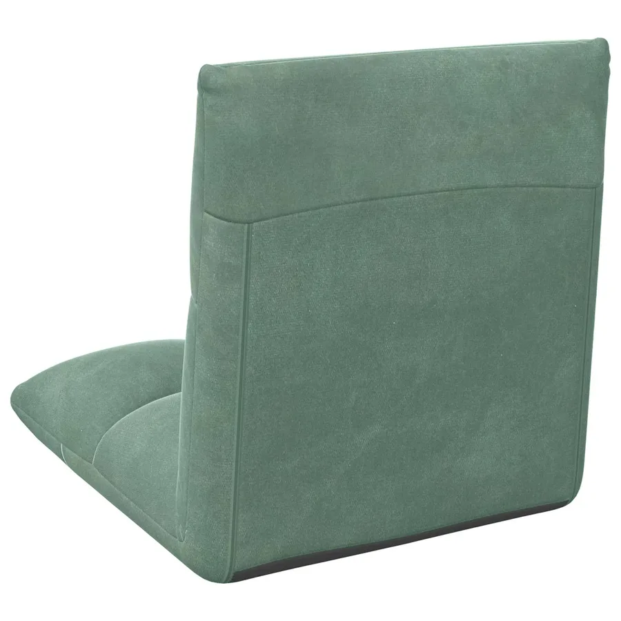 Fauteuil de sol ajustable Vert Mer Velours - 6
