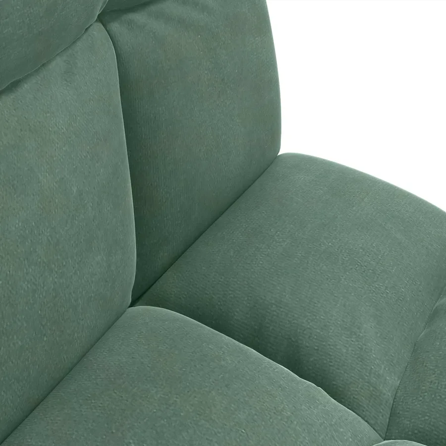 Fauteuil de sol ajustable Vert Mer Velours - 7