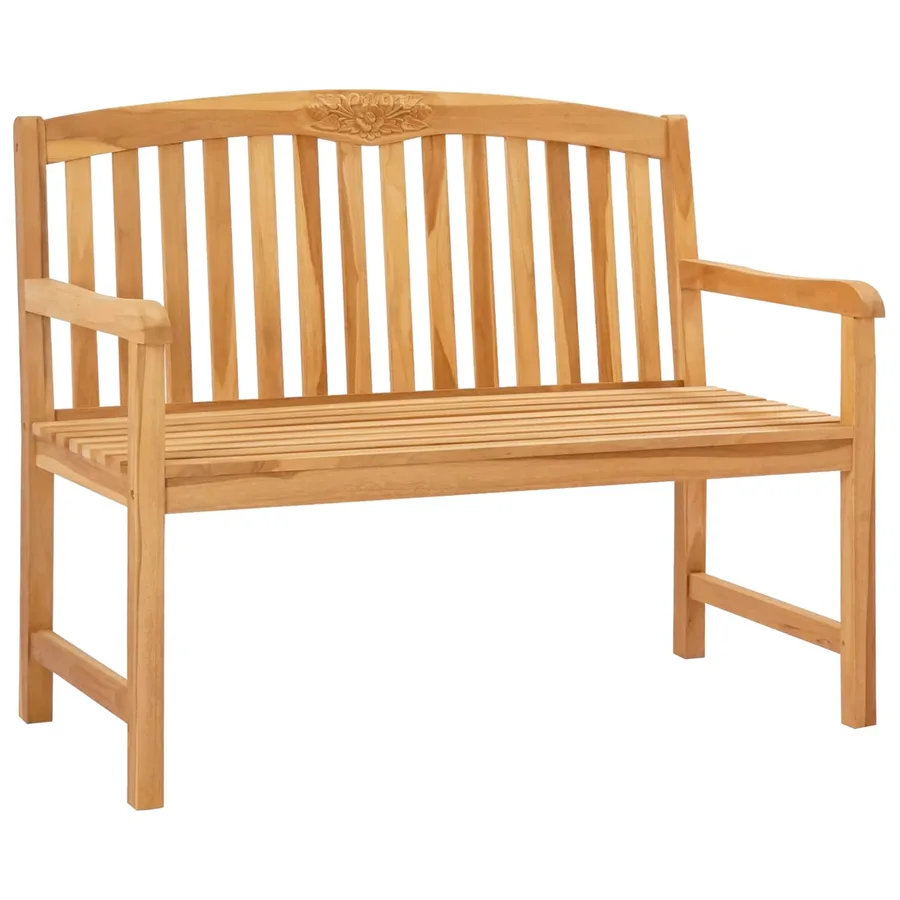 Banc en Bois Sculpté en Rose 114 x 60,5 x 95 cm Naturel - 2