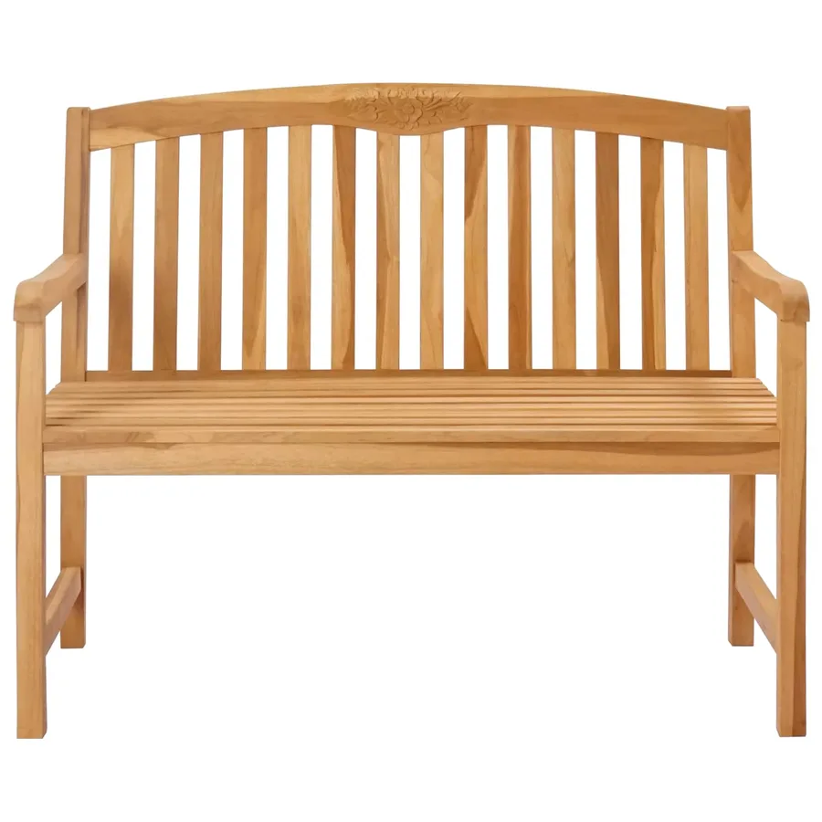 Banc en Bois Sculpté en Rose 114 x 60,5 x 95 cm Naturel - 3