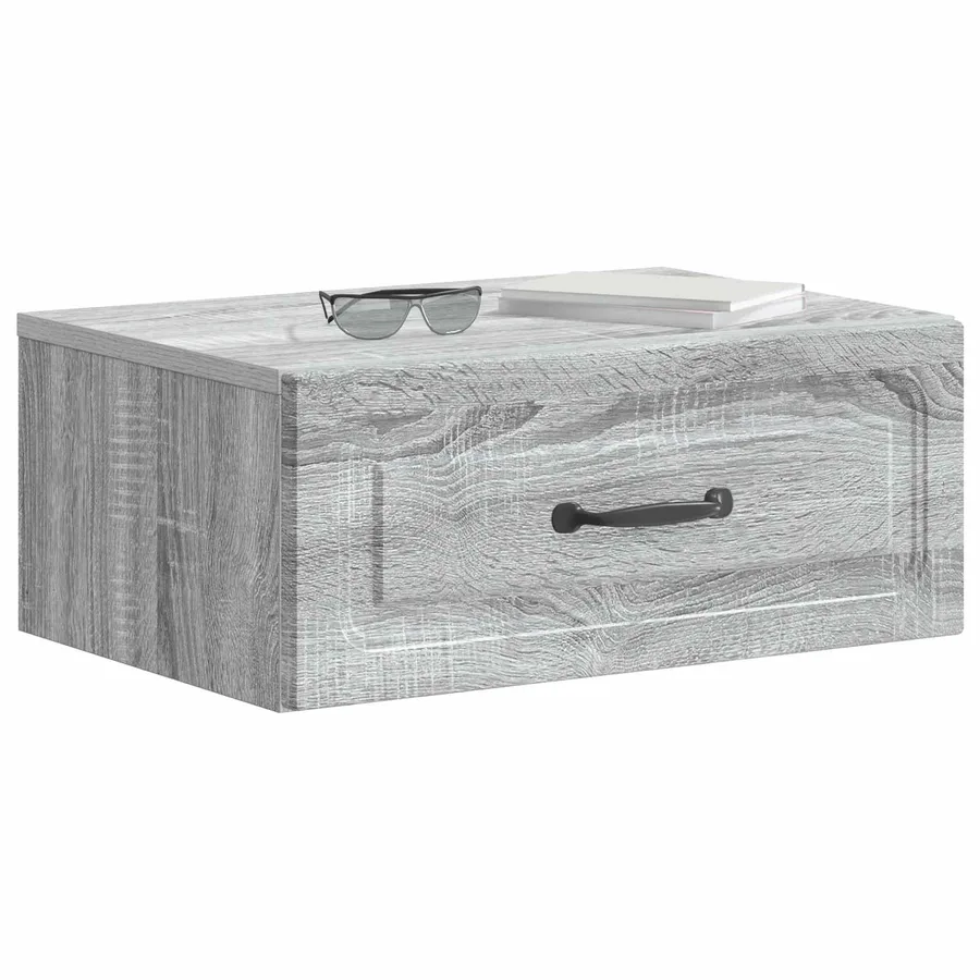 Cabinet de chevet mural 2 pcs Sonoma gris 49 x 34,5 x 20 cm - 3