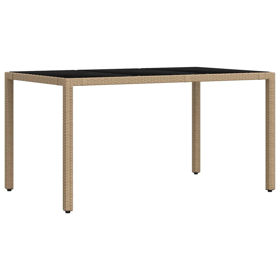 Ensemble de repas extérieur 7 pcs Beige et Gris clair - 5