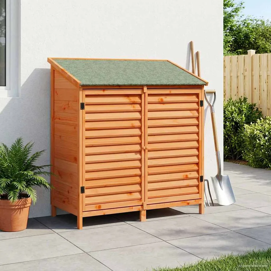 Abri de jardin Marron 106 x 56 x 113,5 cm Bois de Sapin Massif