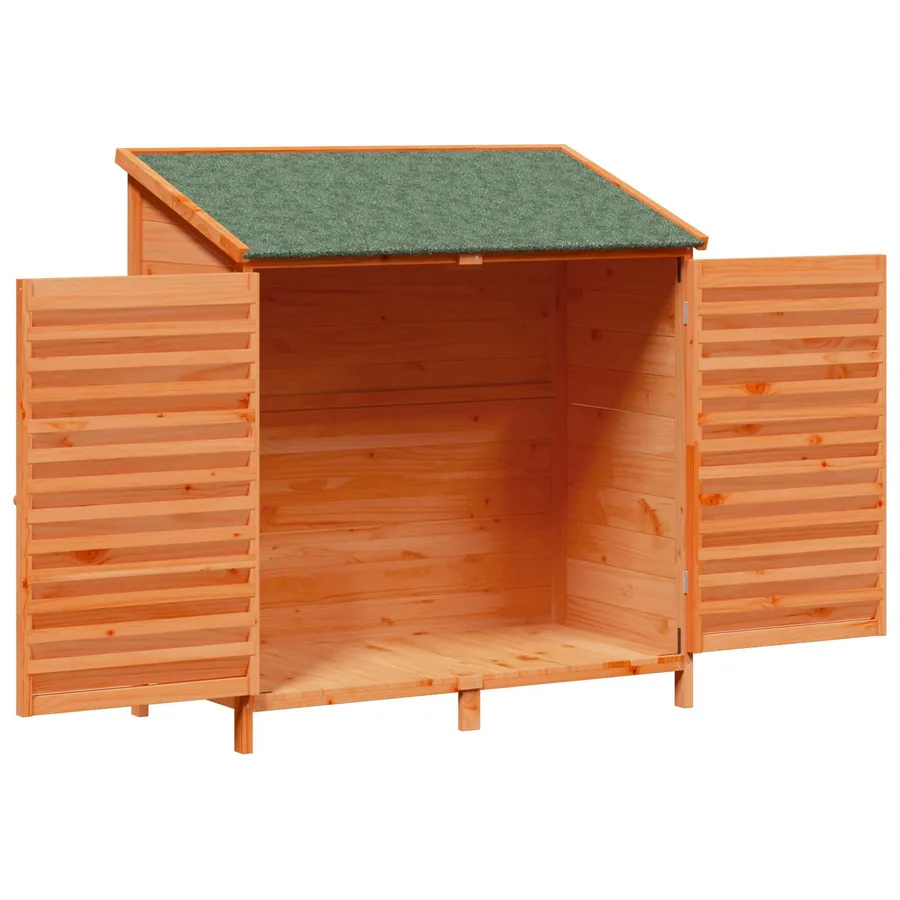 Abri de jardin Marron 106 x 56 x 113,5 cm Bois de Sapin Massif - 4