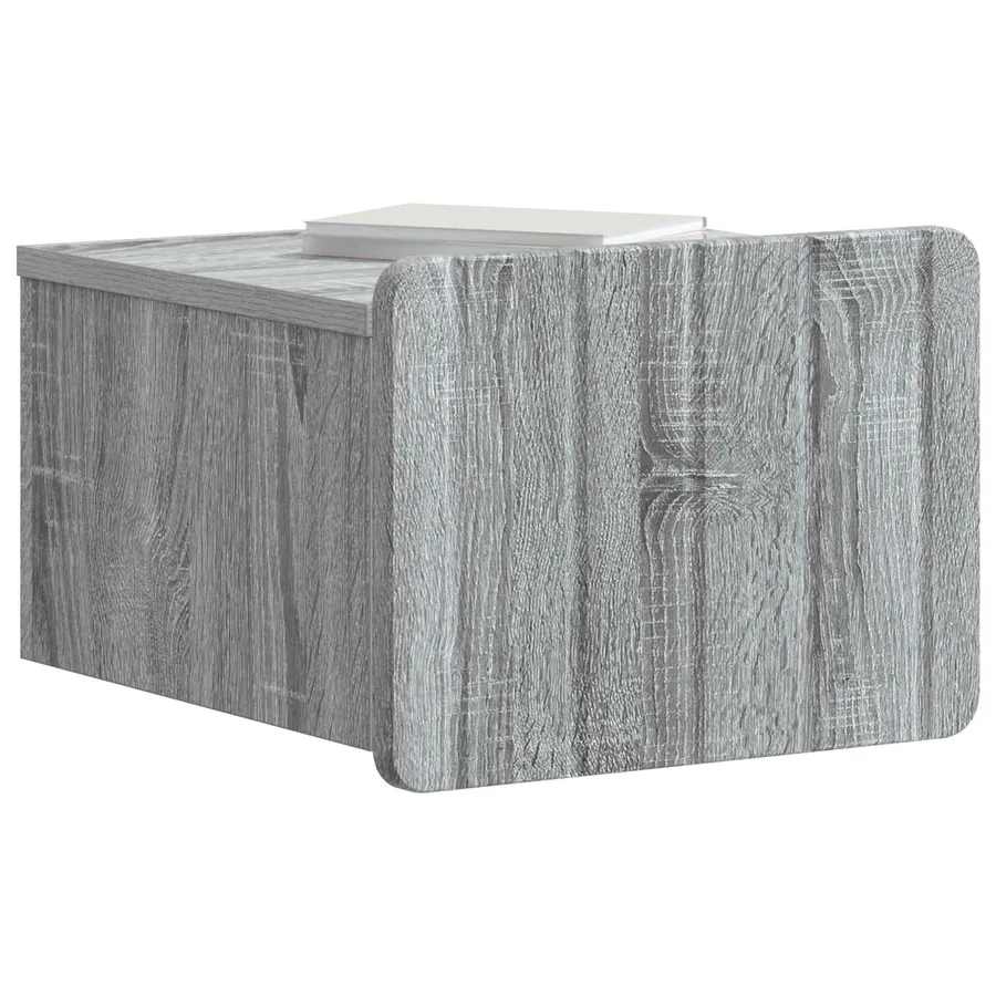 Cabinet de chevet mural 2 pcs Sonoma gris 33 x 34,5 x 24 cm - 3