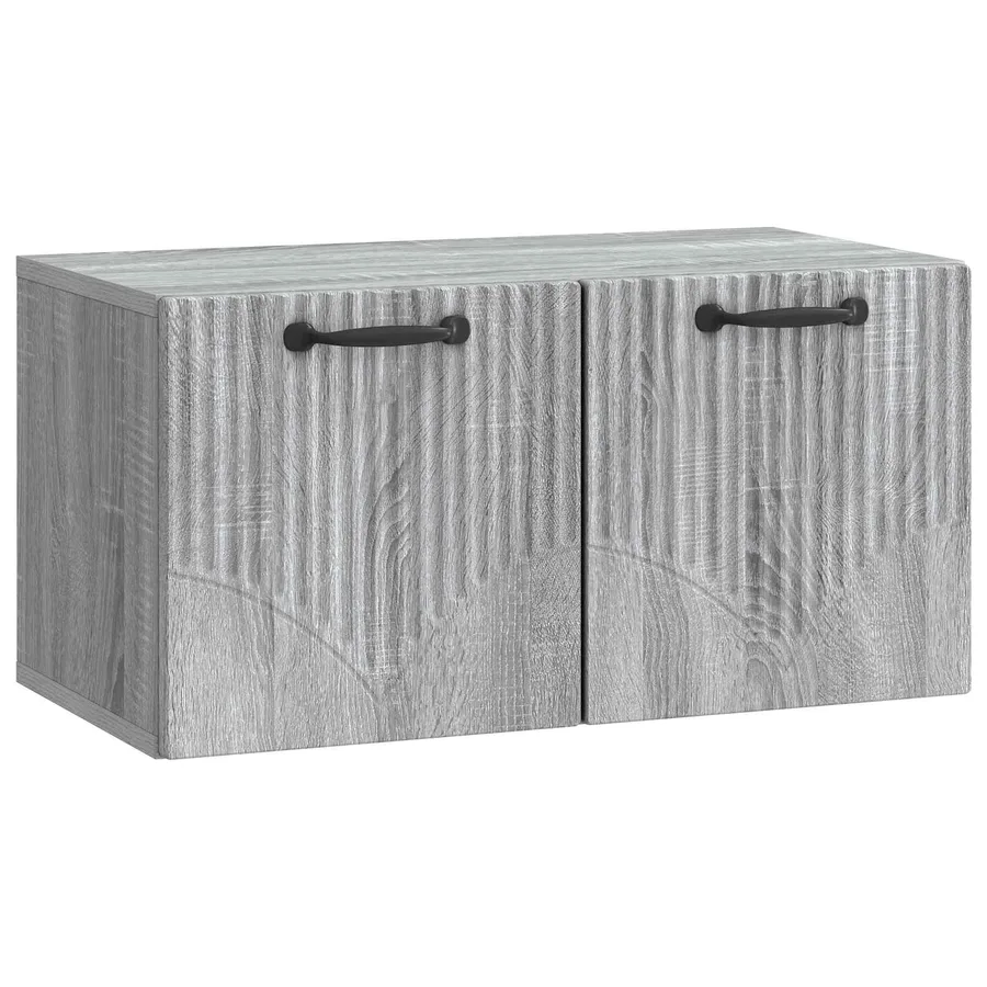 Meuble TV mural Sonoma gris 59,5 x 31 x 30 cm Bois d'ingénierie - 2