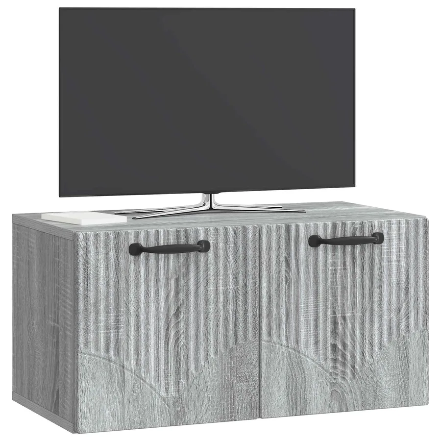 Meuble TV mural Sonoma gris 59,5 x 31 x 30 cm Bois d'ingénierie - 3