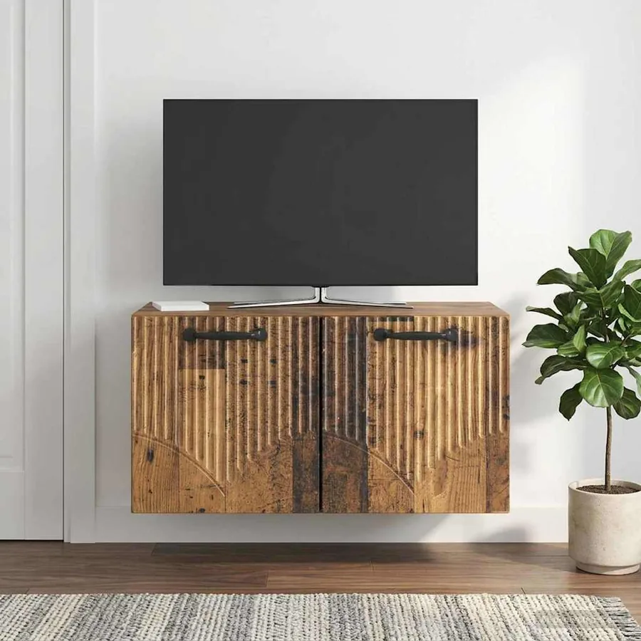 Meuble TV mural Bois ancien 59,5 x 31 x 30 cm Bois d'ingénierie
