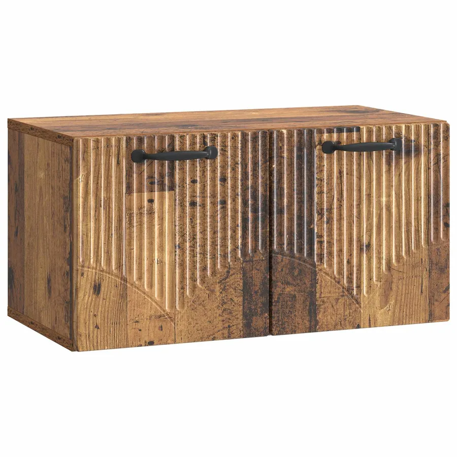 Meuble TV mural Bois ancien 59,5 x 31 x 30 cm Bois d'ingénierie - 2