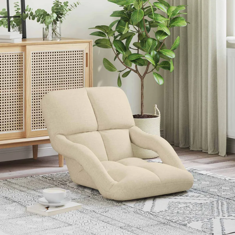 Chaise de sol réglable avec accoudoir
