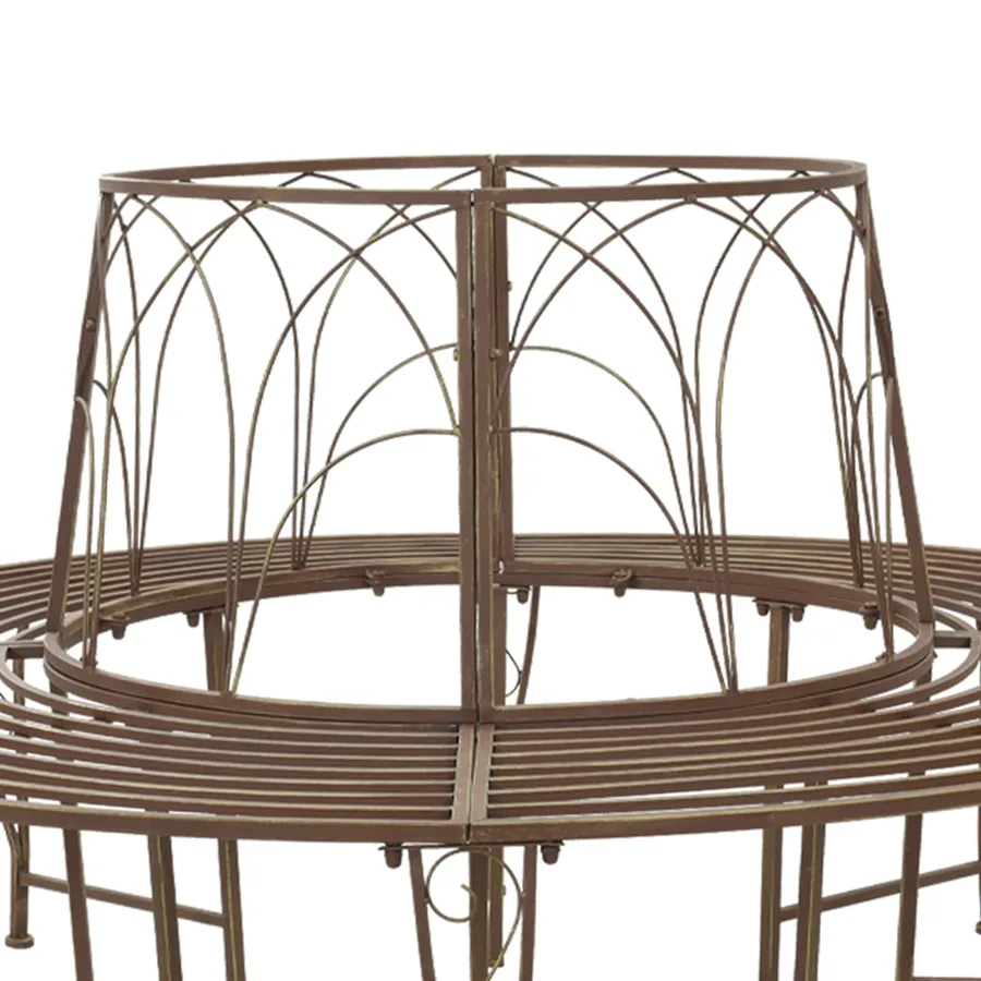 Banc d'Arbre 8-Nombre de places Ø 160 x 89 cm Acier - 4