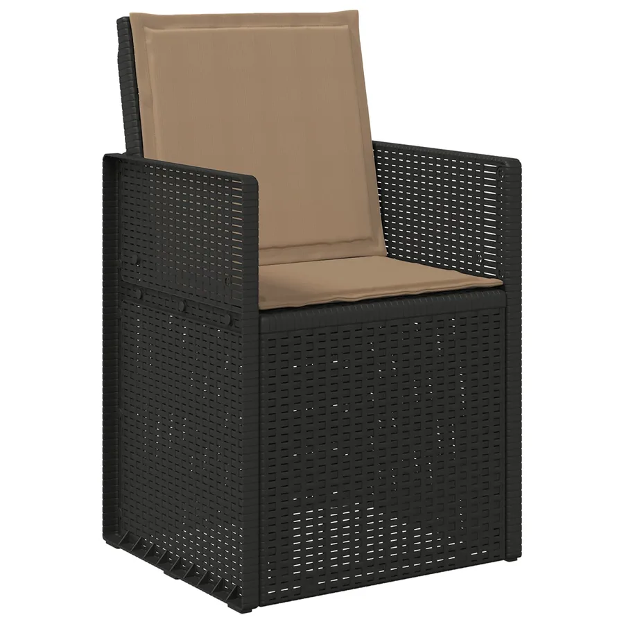 Coussins de siège et de dos 2 pcs Taupe 47 x 45 x 2 cm - 3