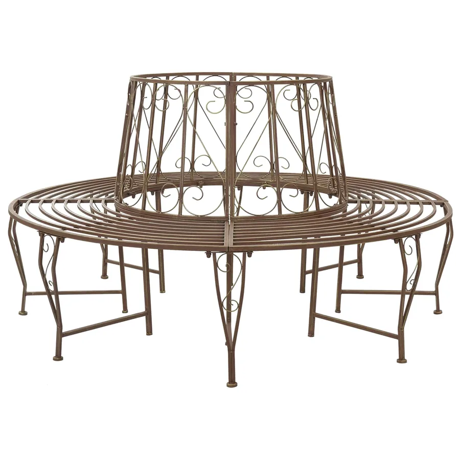 Banc d'Arbre 8-Nombre de places Ø 160 x 89 cm Acier