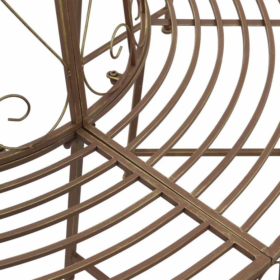Banc d'Arbre 8-Nombre de places Ø 160 x 89 cm Acier - 4