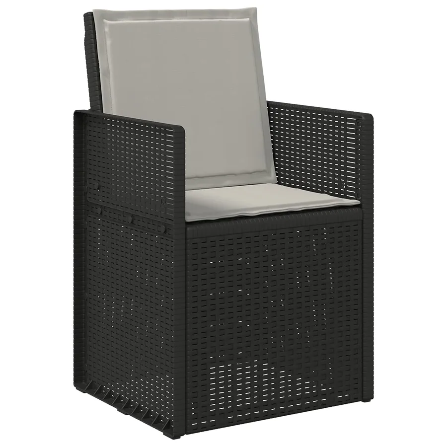 Coussins de siège et de dos 4 pcs Gris clair 47 x 45 x 2 cm - 3