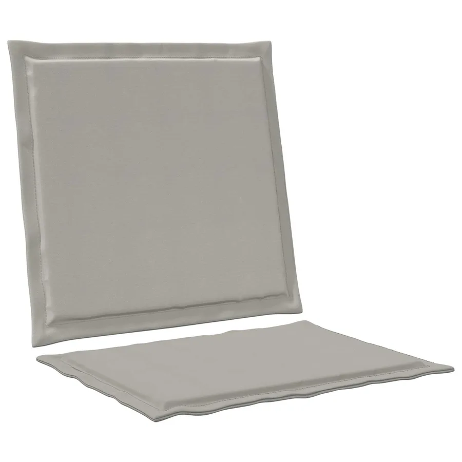 Coussins de siège et de dos 4 pcs Gris clair 47 x 45 x 2 cm - 5