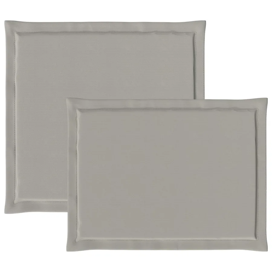 Coussins de siège et de dos 4 pcs Gris clair 47 x 45 x 2 cm - 7
