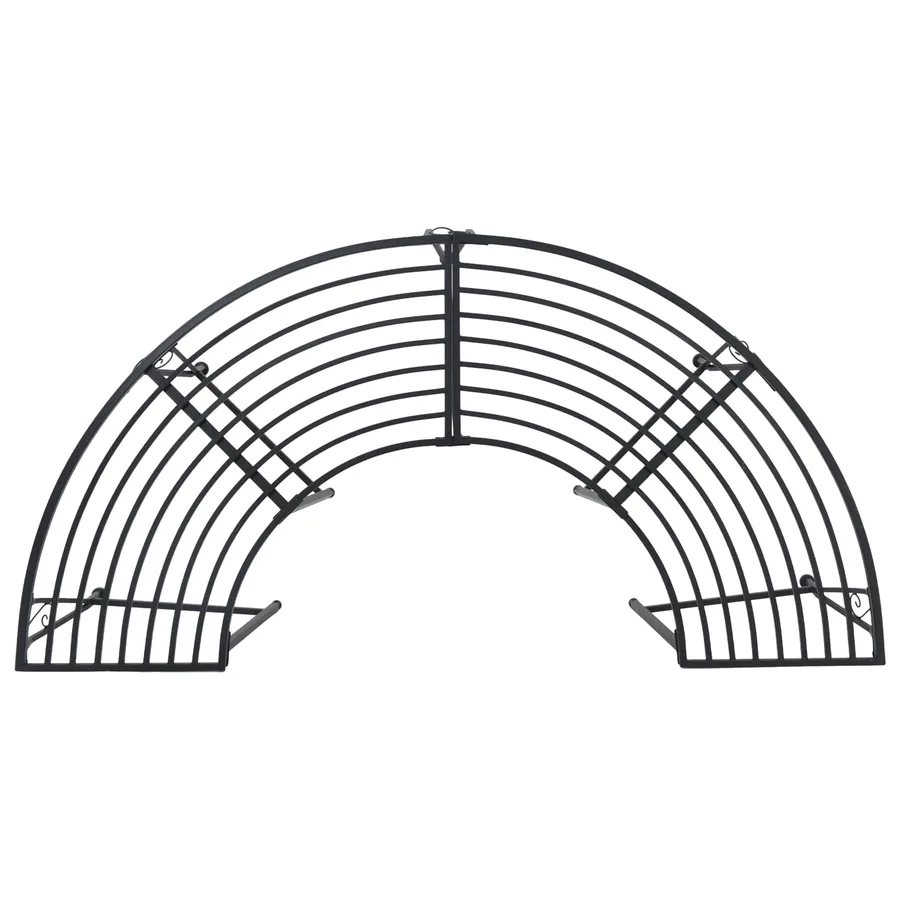 Banc d'Arbre 4-Nombre de places 160 x 80 x 44 cm Acier Noir - 2