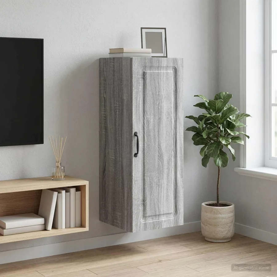 Armoire Murale Sonoma gris 33 x 34,5 x 90 cm Bois d'ingénierie